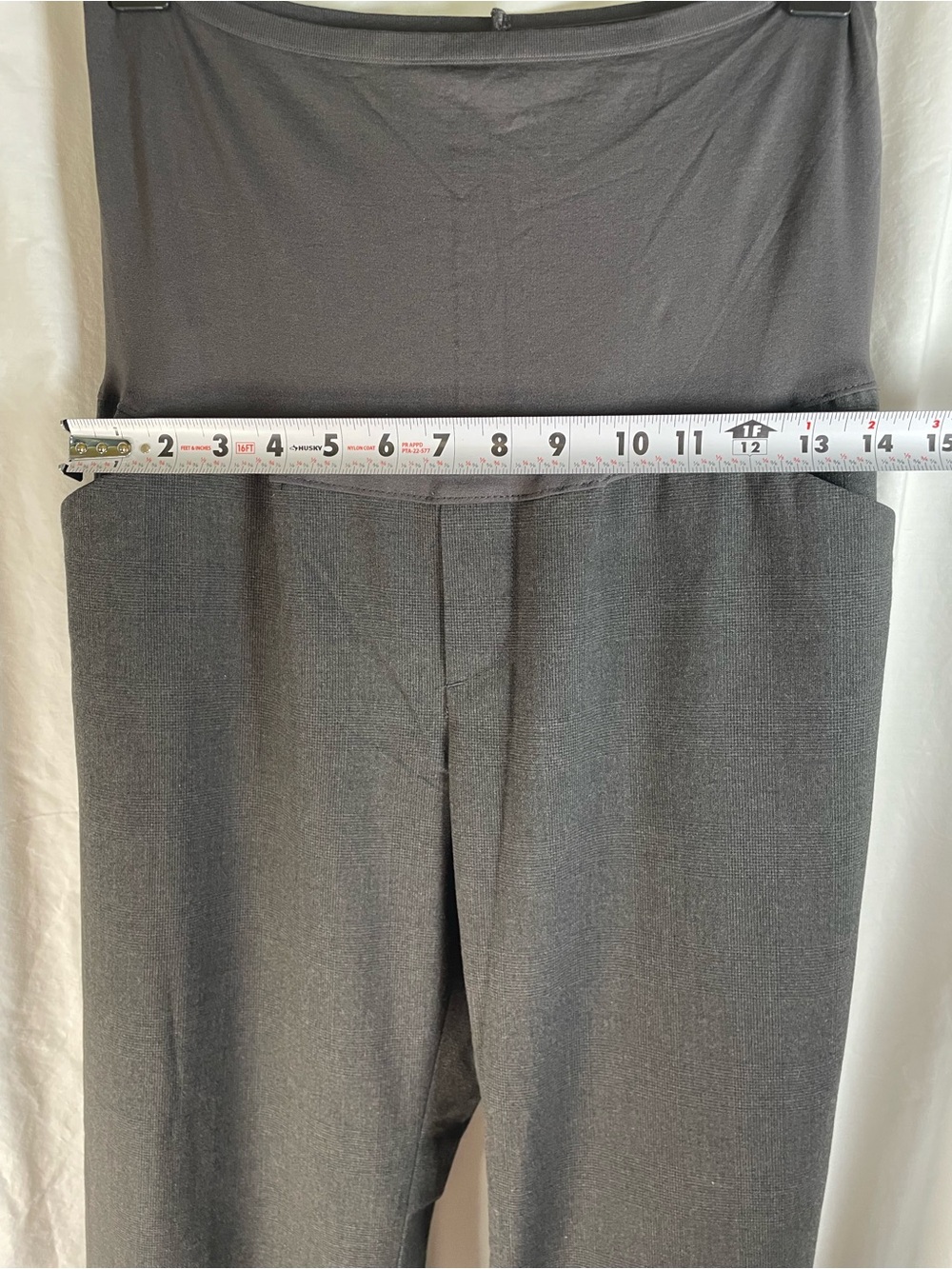 GAP Wide-Leg Maternity Pants — Charcoal/Dark Grey - Picture 6 of 9